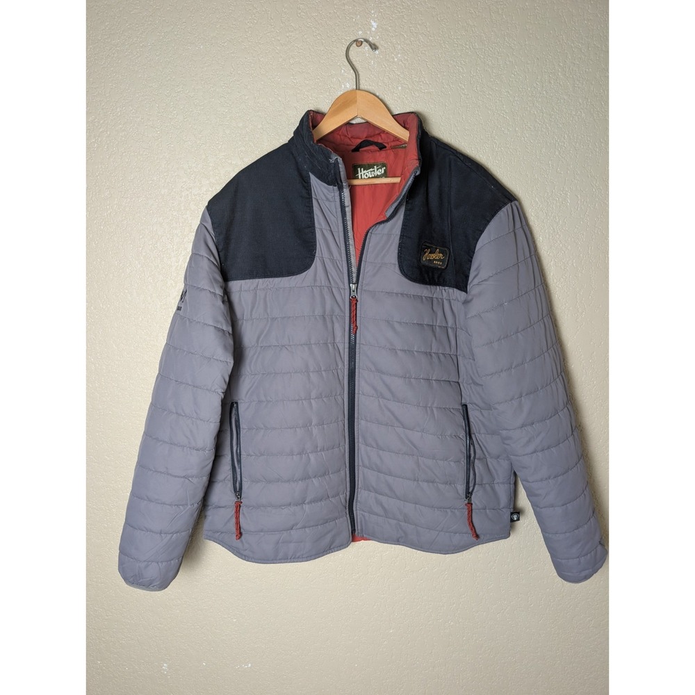 HOWLER BROTHERS MERLIN Puffer Company Embrod Jacket XL Grey Primaloft Insulated